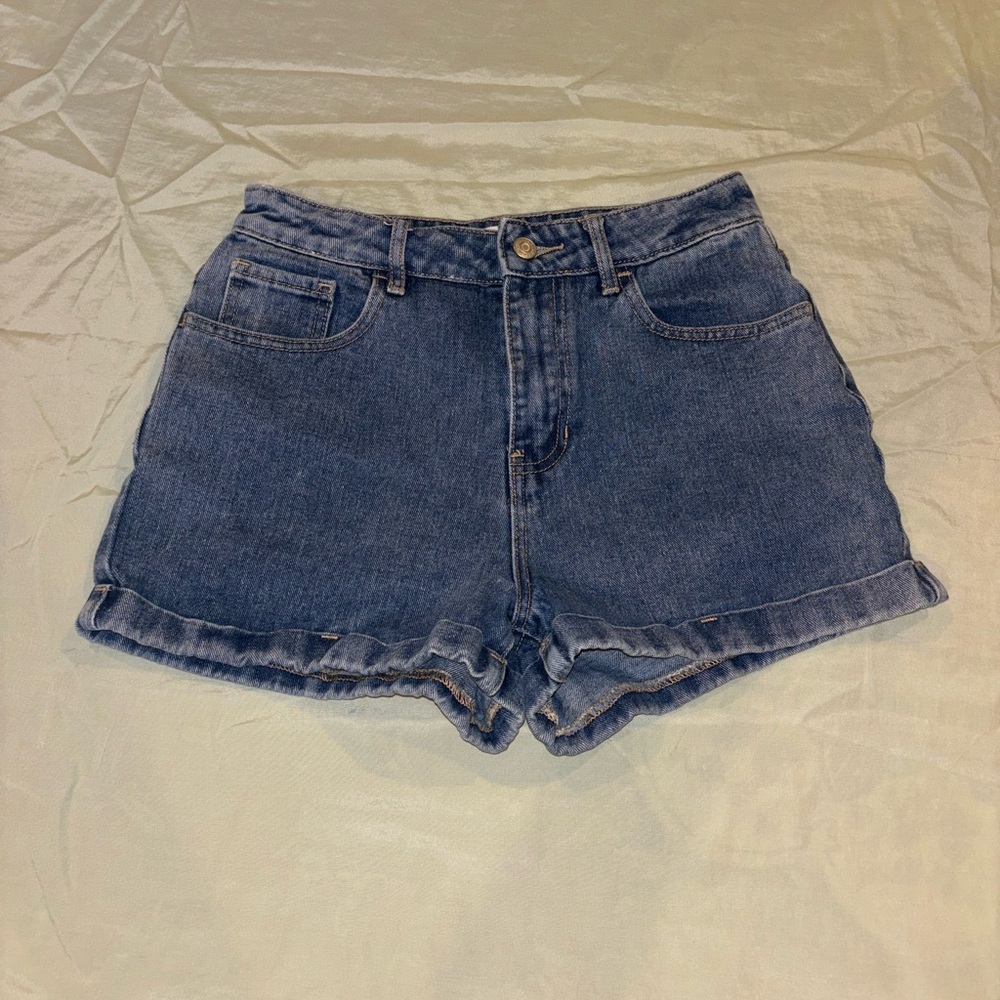 PacSun denim blue mom shorts